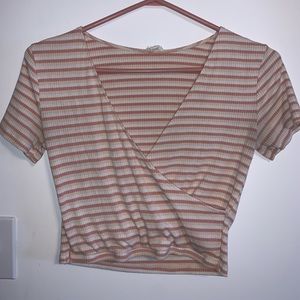 Garage striped pink t